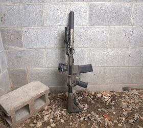 A Lone Star Armory rifle takes a break during a recent co-photoshoot for LSA and Spiritus Systems.