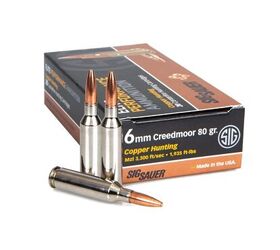 SIG SAUER Introduces 6mm Creedmoor Elite Copper Hunting Ammunition