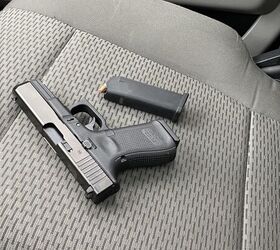 In Michigan, this Glock would be considered 'concealed' even though it's clearly visible through a car window.