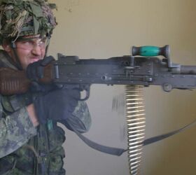 Private Ryan VanHorlick, C-6 gunner for 8th Platoon, C Coy., 3rd PPCLI,during an exercise in 2005 (Photo by: Cpl. Andy Hurt/USMC)