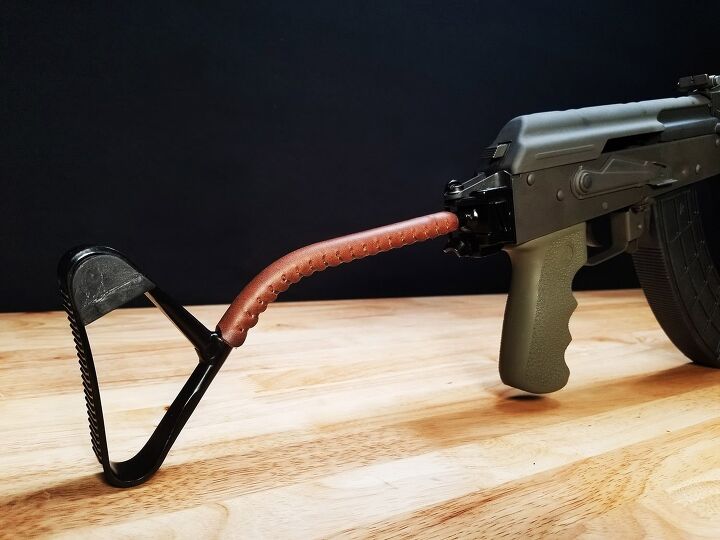 AK Leather Cheek Rest Kits by D4 Guns | thefirearmblog.com