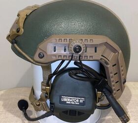 Without an optional custom cover, the CVC shell base indicates the helmet's military surplus origins.