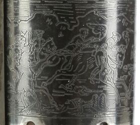 A closeup of the Colt's cylinder highlights the intricate detailing needed to make a 'hero'-grade prop convincing on screen.