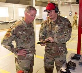 General Goldfein is introduced to the M18 in 2020. (USAF/Robert Davis)