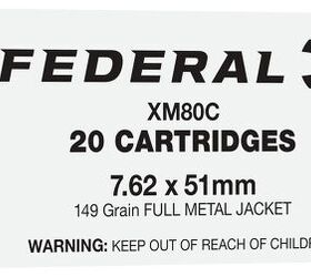 Another of Federal's current 7.62 offerings is this 149gr target load.