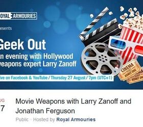 Movie Armorer Larry Zanoff's Facebook/YouTube Live Event