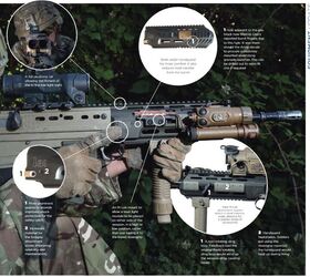 Graphic showing some of the changes to the A3s handguard (British Army / Graeme Main)