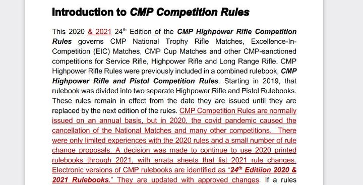 Rule Changes for 2020-2021 CMP Competitions Released | thefirearmblog.com