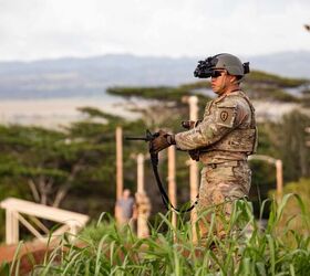 Soldiers assigned to the 3rd Infantry Brigade Combat Team, 25th Infantry Division conduct weapons qualification as part of a modernization effort of the enhanced night vision goggles-binoculars (ENVG-Bs) and the family of weapon sights-individuals (FWS-Is) thermal sensors at Schofield Barracks, Hawaii on November 5, 2020. The new ENVG-Bs and FWS-Is allow Soldiers to conduct thermal scanning during daytime and nighttime operations as well as the capability to see around corners or other obstacles with the use of the new technology system. (U.S. Army photo by 1st Lt. Angelo Mejia)