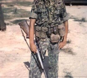 Sgt. Charles 'Chuck' Mawhinney, who recorded 103 confirmed kills and 216 probable kills with M40 sniper rifle and Redfield 3x9x40 scope while serving in the Vietnam War. Stone Bay will be designated with the call word 'Redfield' during a ceremony held by Weapons Training Battalion (WTBN) at building RR120 at Stone Bay, on Marine Corps Base Camp Lejeune, North Carolina, Feb. 19, 2020. (Courtesy photo submitted by Sgt. Charles 'Chuck' Mawhinney)