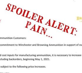 Price Increase Announced for Winchester and Browning Ammo