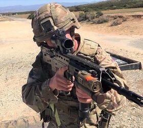 British Army's SA80A3 with NEW M-LOK Forend Spotted in the Wild