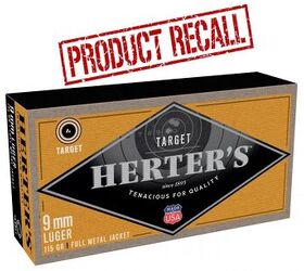 Another Recall: Herter's 9mm Lots Added to List of Defective Ammo