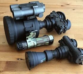 PVS-7 with 10x objective lens and another with 3x magnifier.