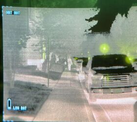 There is a person walking about 30 yards away.