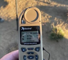 While the team was setting up the plethora of recording devices, I went ahead and grabbed some environmental. Density altitude was at a mere 6,587 feet. The few times I have shot to a mile, I've had the fortune to be in the highlands of New Mexico and shooting at an effective 10,000+ feet.