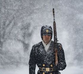 potd first snow of 2022 tomb of the unknown soldier