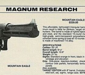 the rimfire report the magnum research mountain eagle ahead of its time