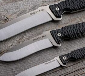 New Razor Tek Fixed Blade Stainless Steel Knives from Cold Steel