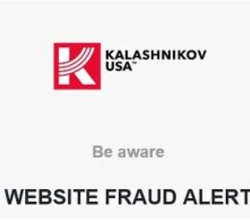 Kalashnikov USA Website Fraud Alert