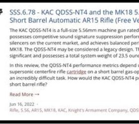 SILENCER SATURDAY #232: KAC Mounts - KAC QDSS and KAC QDC ...