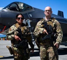 POTD: Security Response Team in front of a F-35A Lightning II