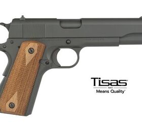 New Walnut Gripped 1911A1 G.I. Style Pistols From Tisas