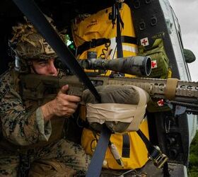 POTD: M110 Semi-Automatic Sniper System in UH-1Y Huey