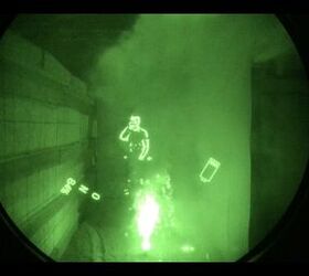 Thermal fusion helps night vision see through the smoke.