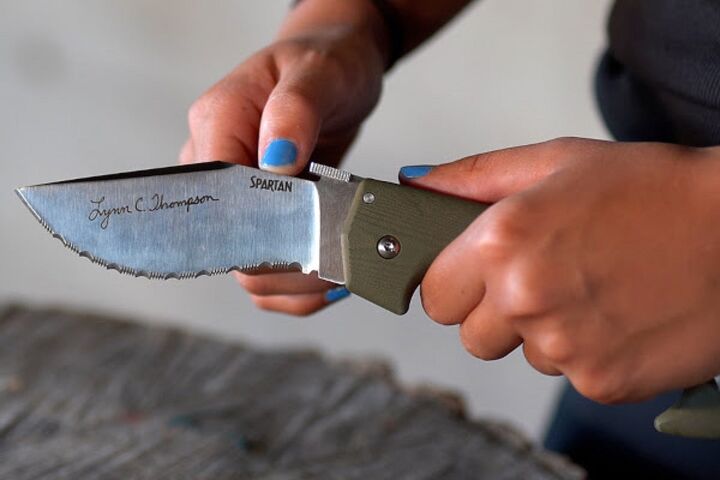 New Lynn Thompson Signature Spartan Folder from Cold Steel