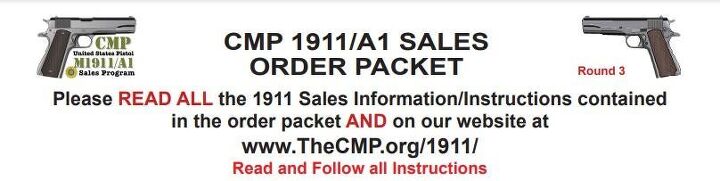 CMP Announces Round 3 of 1911 Sales | thefirearmblog.com