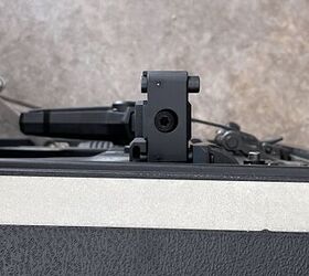 The Dual Folding Adapter sticks out like a sore thumb in the briefcase