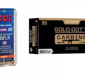 New Speer Gold Dot G2 Carbine and CCI Clean-22 Hyper Velocity Ammunition