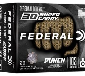 NEW Federal Punch 30 Super Carry Ammunition