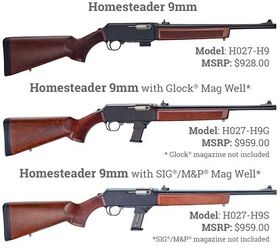 official release the henry homesteader 9mm semiauto rifle