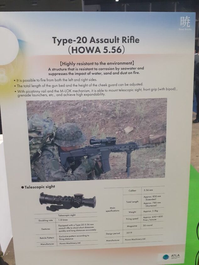DSEI Japan 2023: JGSDF's New Howa Type 20 Rifle on Display ...