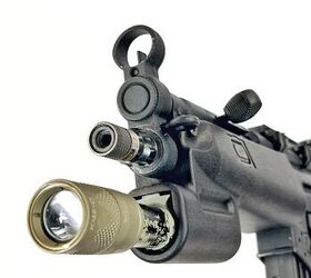 I mounted a 2xCR123 Scout Light body into the Gibbous Outfitters weapon light handguard.