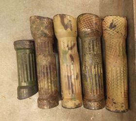 A 3.428 ELCAN and Hi-Mag ELCANs originally fitted to machine guns - with their old operational camouflage paint jobs (via source)