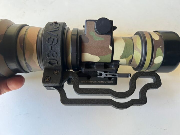 MK Machining PVS-30 Night Vision Fin Throw Lever | thefirearmblog.com