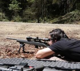 Two groups with CCI Stanard Velocity 40-grain shot from 100 yards using the Maven CRS1. 3-12x44mm