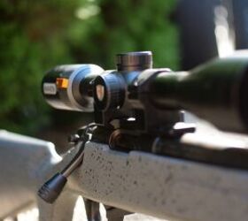Two groups with CCI Stanard Velocity 40-grain shot from 100 yards using the Maven CRS1. 3-12x44mm