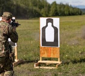 U.S. Army Sgt. Quentin Holden, a UH-60 crew chief assigned to the Georgia Army National Guard, representing Region III, fire his M4 carbine rifle on the Georgia Range at Ft. Greely  Alaska, during the Army National Guard Best Warrior Competition, July 11, 2023. The Army National Guard Best Warrior Competition tests the adaptiveness and lethality of our forces. National Guard Citizen-Soldiers remain ready and resilient to meet the nation's challenges. (U.S. Army photo by Sgt. Seth LaCount)