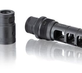 Base Holder Sport (left) and Model CC compensator installed into a Base Holder XD (right)