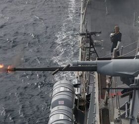 POTD: USS Thomas Hudner Lets The Machine Guns Go