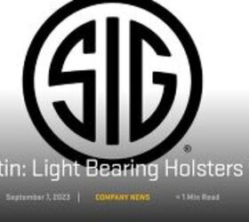 SIG Sauer Published Safety Bulletin on Light Bearing Holsters