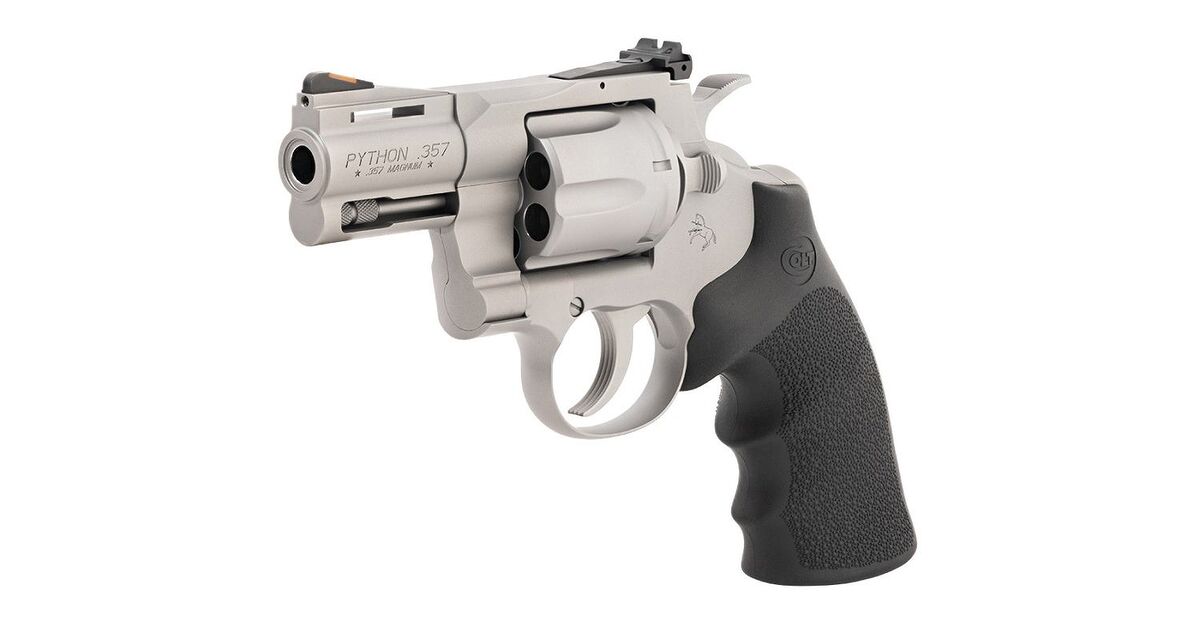 Shooting Python's NEW Colt Pythons! Same Snake Gun with Hogue Grips, Bead Blast Finish ...