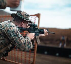 U.S. Marines from across Marine Corps Base Hawaii participate in the fourth quarter intramural marksmanship competition at MCBH, Aug. 17, 2023. The quarterly marksmanship competition was held to promote lethality by providing Marines with the opportunity to develop and maintain their marksmanship skills. (U.S. Marine Corps photo by Cpl. Christian Tofteroo)