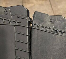 C-MORE M26 magazine on the left. SGM 10rd SAIGA-12 magazine on the right.