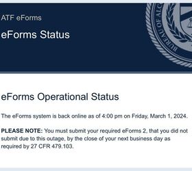 SILENCER SATURDAY #318: ATF eForms Update, Upcoming Suppressor Projects