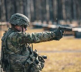 U.S. Army Soldiers assigned to 1st Squadron, 2nd Cavalry Regiment conduct an M17 pistol range in the Grafenwoehr Training Area March. 3, 2023 to maintain their marksmanship skills and increase lethality. The 2nd Cavalry Regiment provides V Corps, America's forward-deployed corps in Europe, with combat-credible forces capable of rapid deployment throughout the European theater to defend the NATO alliance. (U.S. Army photo by Spc. Orion Magnuson)